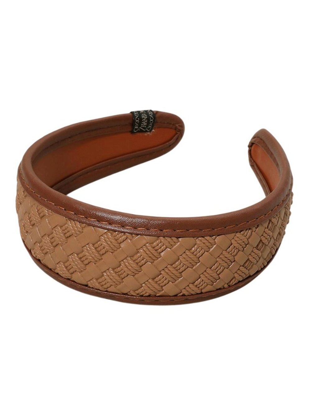 Tigerstars Neutral Wide Woven Pattern Padded Headband
